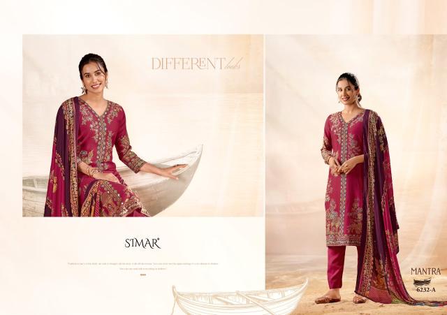 Glossy simar mantra textiles wholesale dress material bengaluru karnataka
